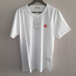 Moncler Logo Printed White T-Shirt